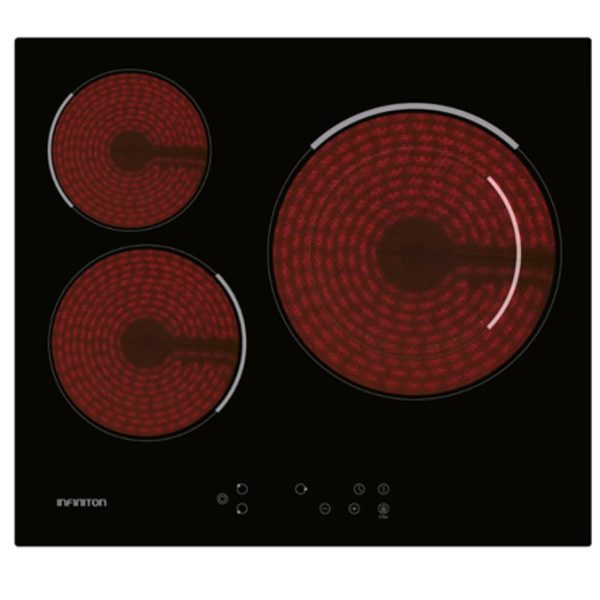 Infiniton VIT3P54W Ceramic Hob 3 Zones 60cm