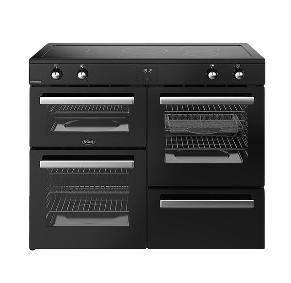 Belling Cookcentre 110Ei Range Black & Stainless Steel 5 Zones Induction