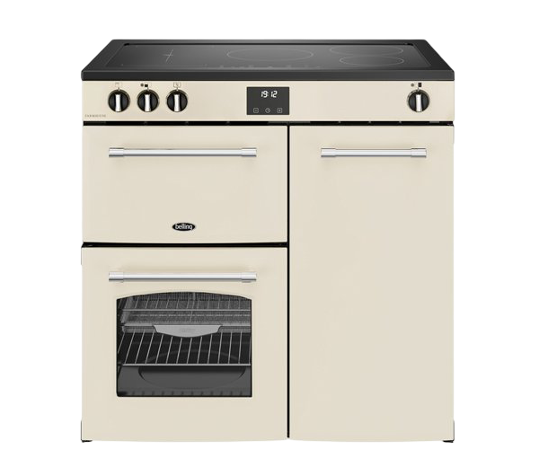 Belling Farmhouse 90Ei Range Cream, Anthracite & Black 5 Zones Induction