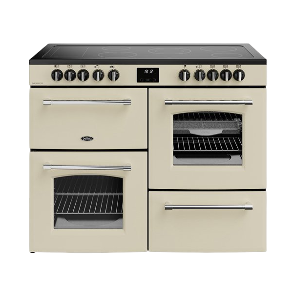 Belling Farmhouse 110E Range Cream, Anthracite & Black 5 Zones Ceramic