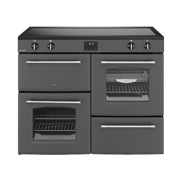 Belling Farmhouse 110Ei Range Anthracite, Cream & Black 5 Zones Induction
