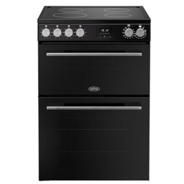 Belling Vision 60Ei Cooker Range All Black Steel & Black with Silver 4 Zones Induction