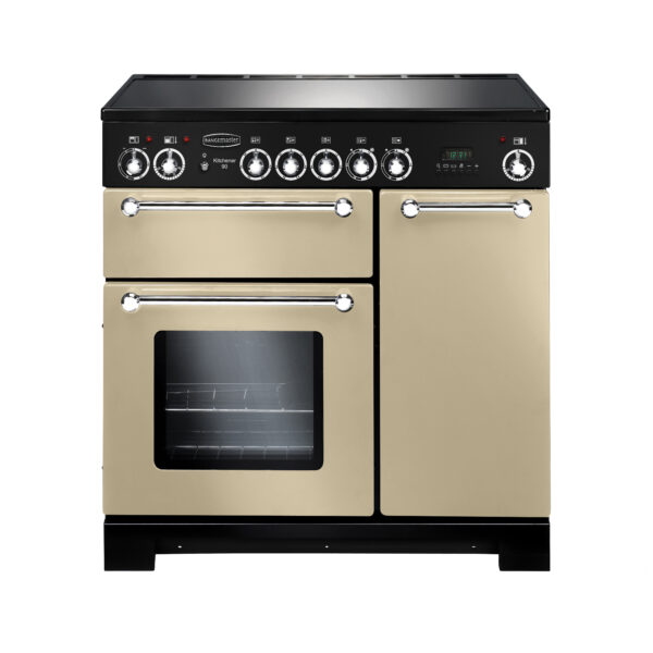 Rangemaster Kitchener 90 Ceramic Various Colours with Chrome Trim
