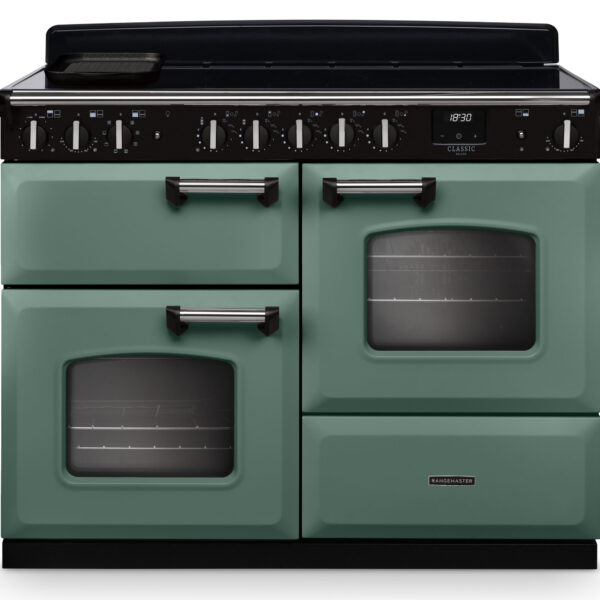 Rangemaster Classic Deluxe 110 Induction Various Colours with Chrome Trim
