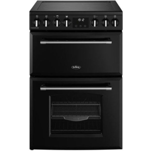 Belling Farmhouse 60Ei Mini Range Black 4 Zones Ceramic Hob