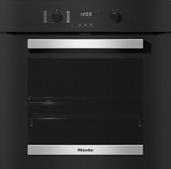 Miele Single Oven H2455BP Obsidian Black Pyrolytic